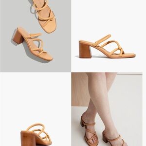 Madewell Leather Tayla Strappy Block Heel Sandals